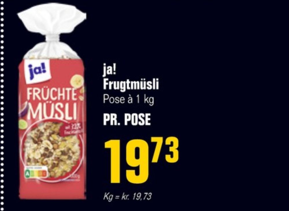 ja!, Frugtmüsli