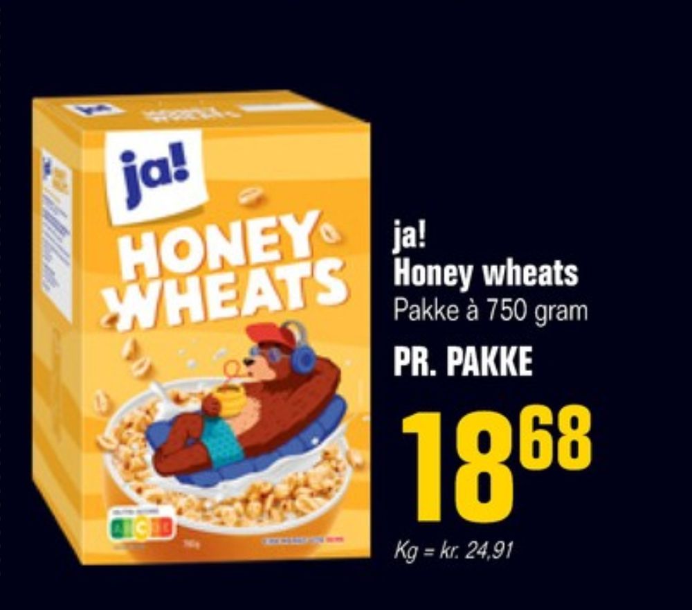 ja! Honey Wheats, Morgenmadsprodukt