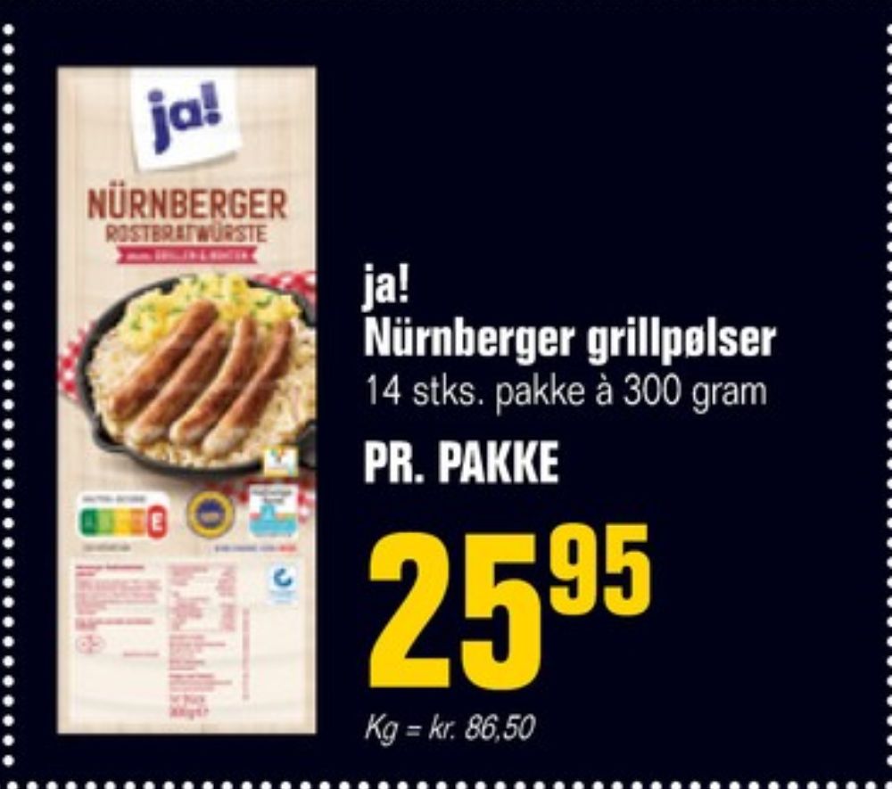 ja!, Grillpølser