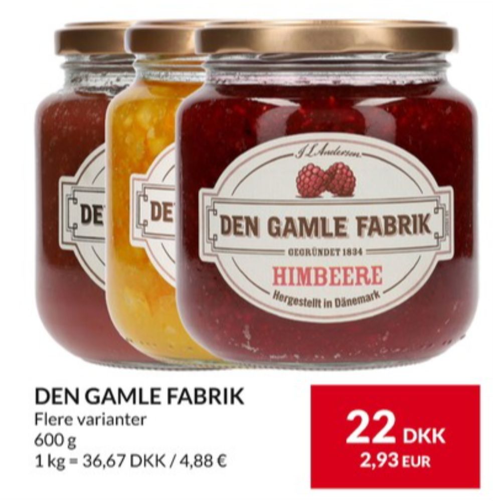 Den Gamle Fabrik, Himbeermarmelade