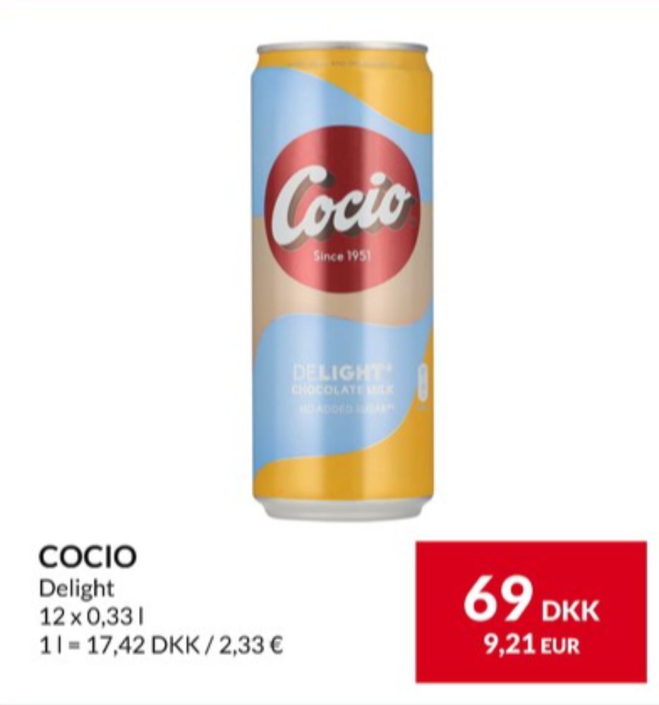 Cocio, Kakaomælk Delight 12 pk.
