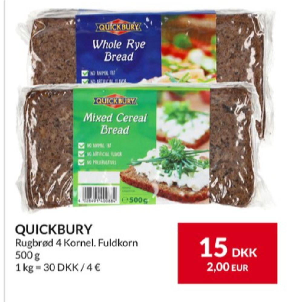Quickbury, Mixed Cereal Bread