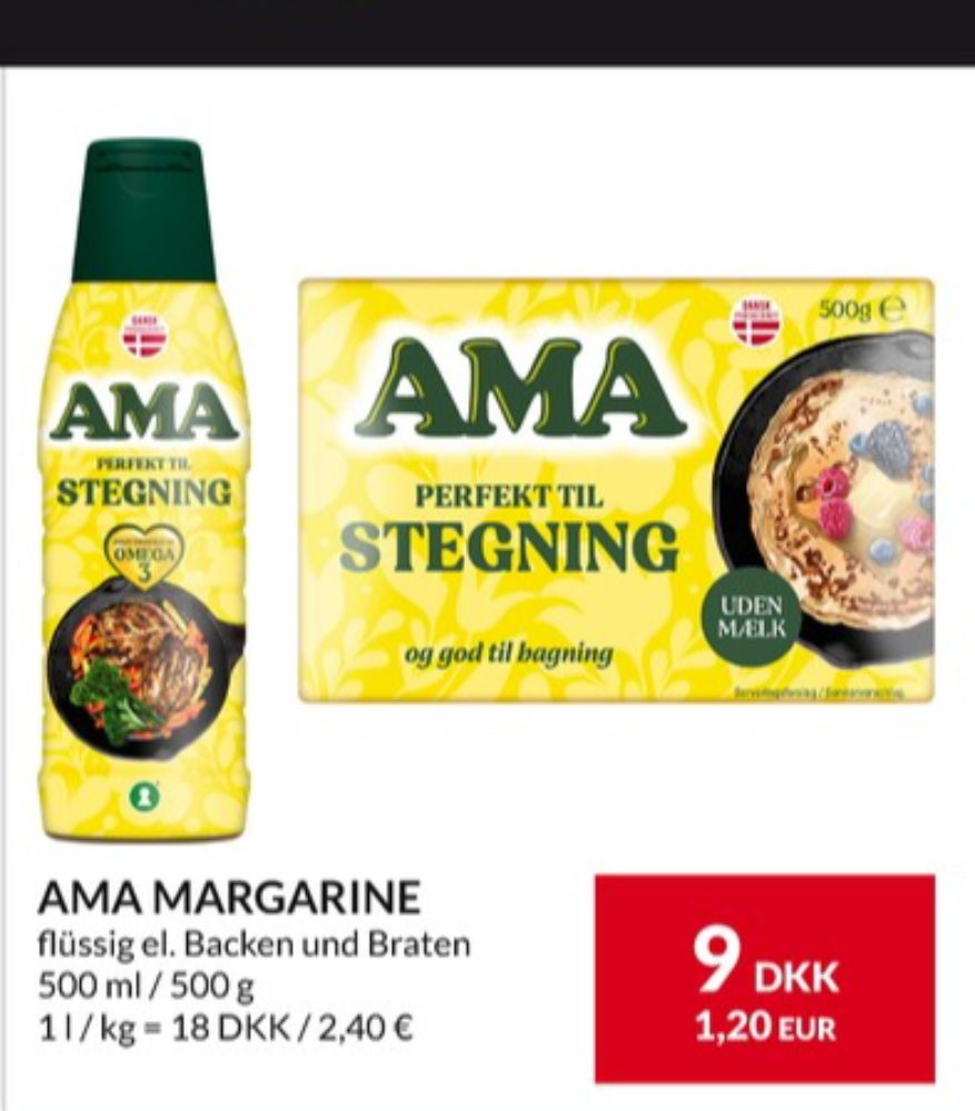 Ama, Margarine-fast