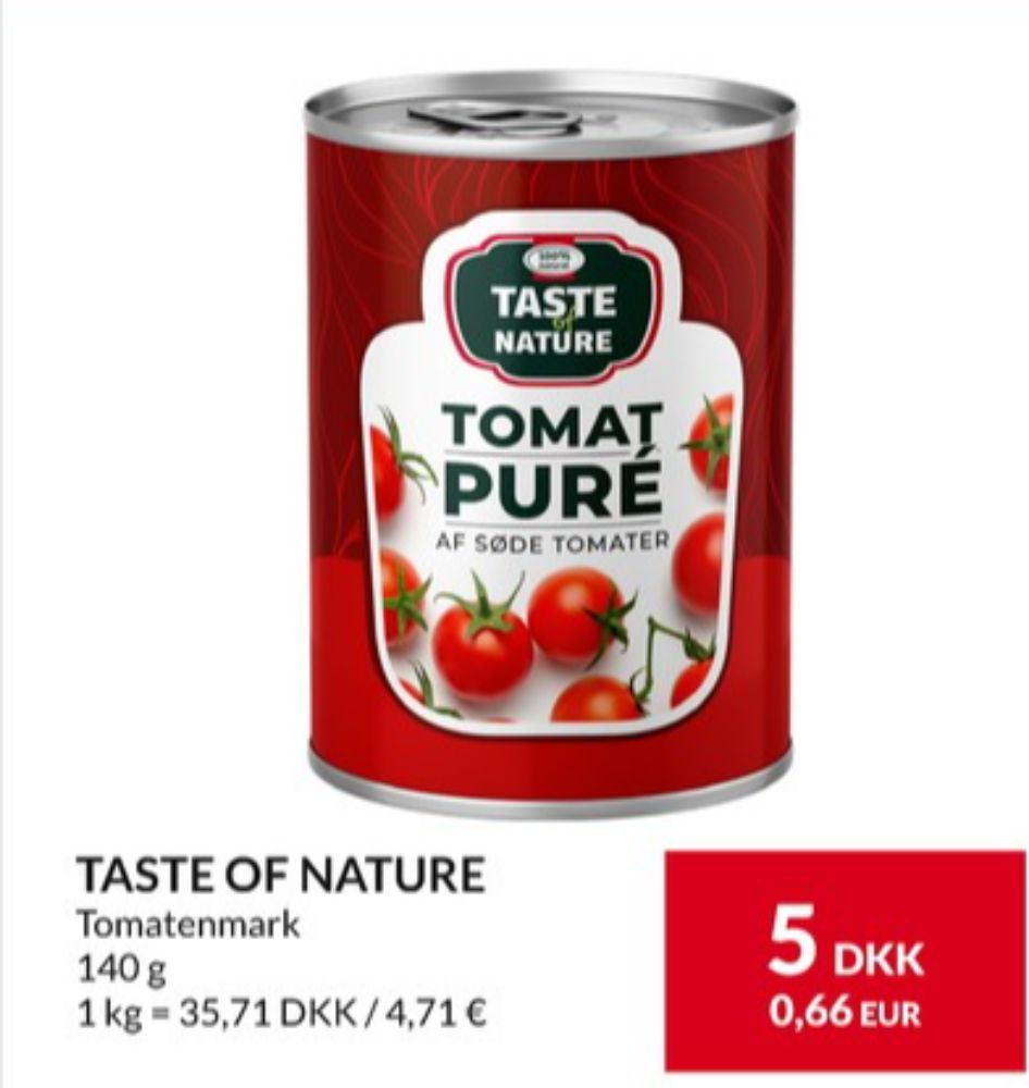 Taste of Nature, Tomatpuré