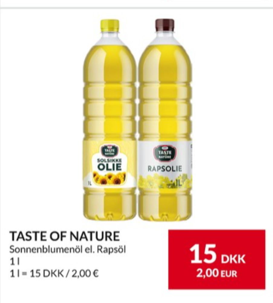 Taste of Nature, Rapsolie