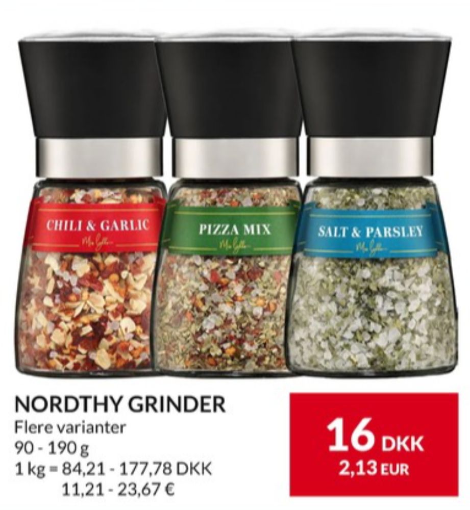 Nordthy, Krydderier