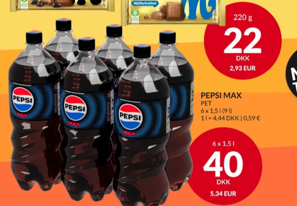 Pepsi Max, Cola 6 pk.