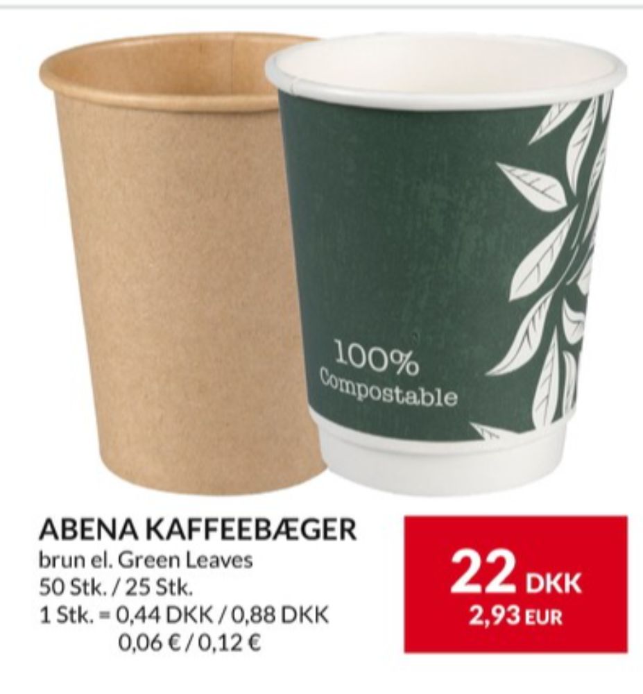 Abena, Engangsbæger