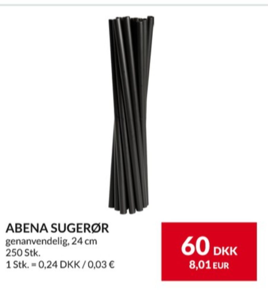Abena, Sugerør