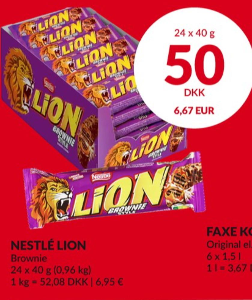 Lion, Chokoladebar