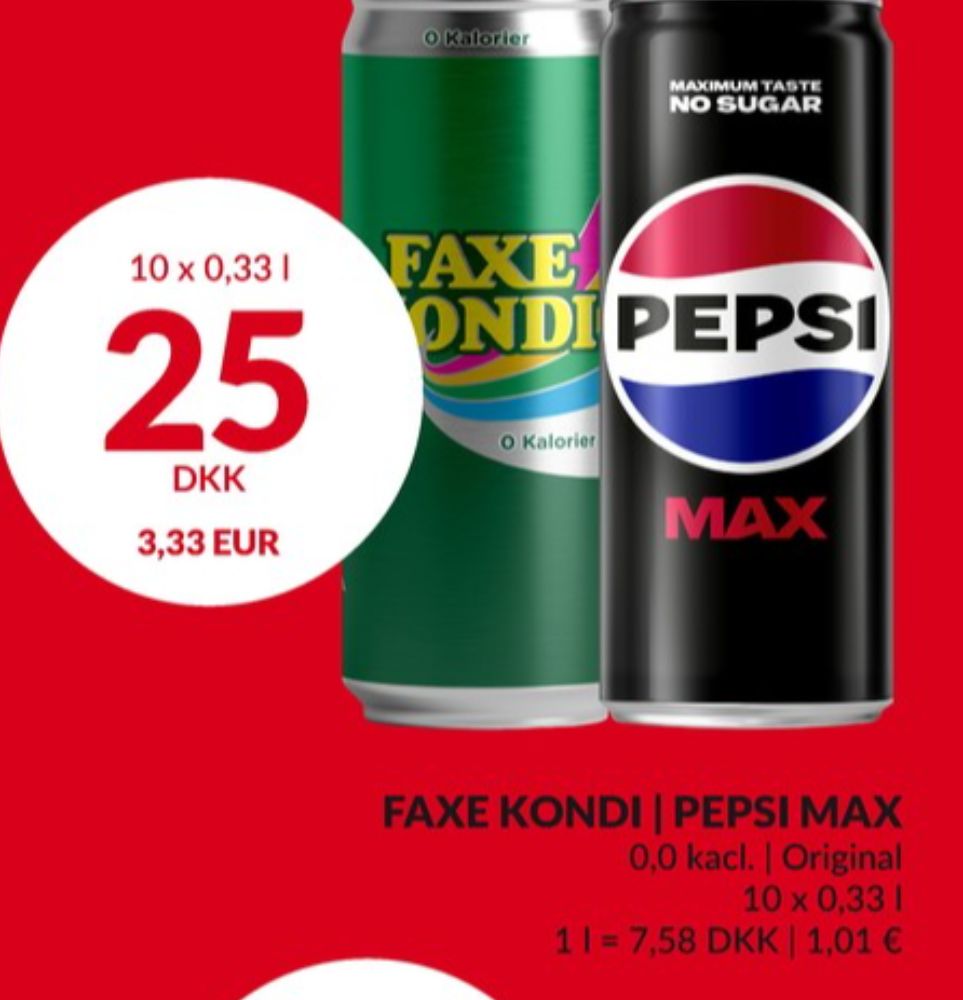 Pepsi Max, Cola 10 pk.