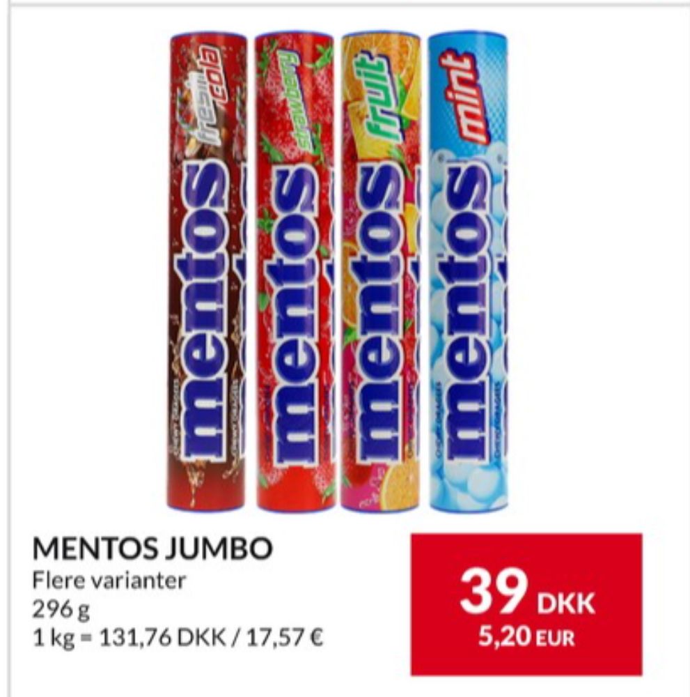 Mentos, Pastiller Mint