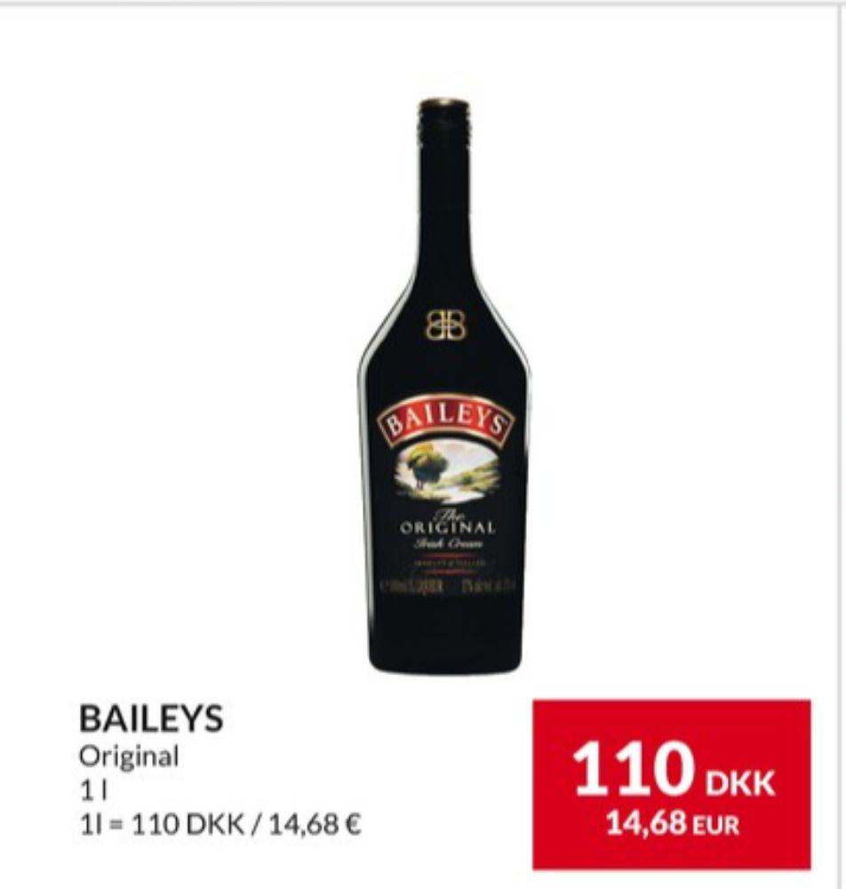 Baileys Original, Likør