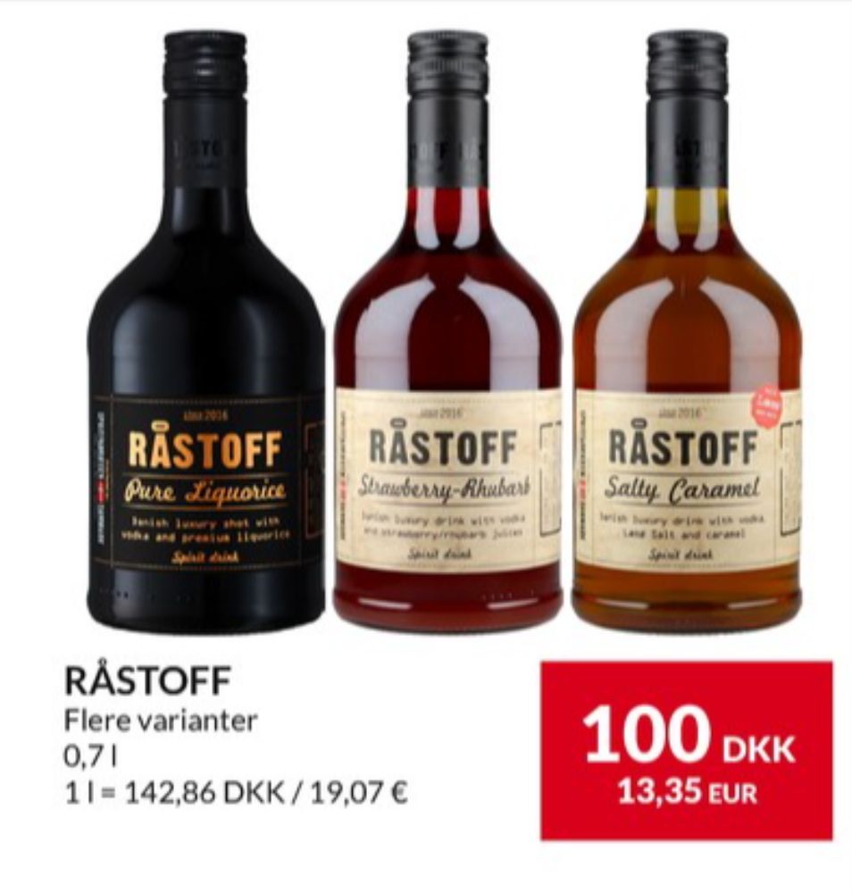 Råstoff Pure Liquorice, Shots