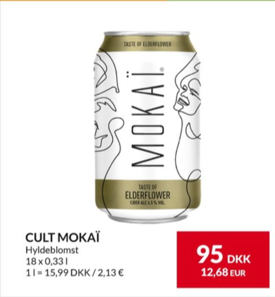 Mokaï Hyldeblomst, Hyldeblomst Cider 18 pk.