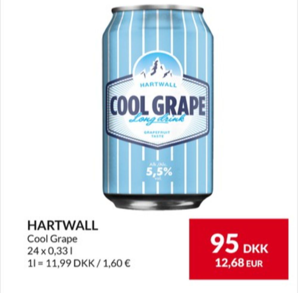 Hartwall Cool Grape Long Island, Cool Grape Long Island RTD 24 pk.