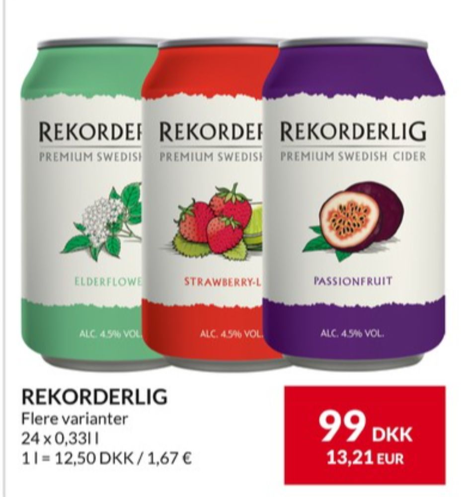 Rekorderlig Passionfruit, Passionfruit Cider 24 pk.