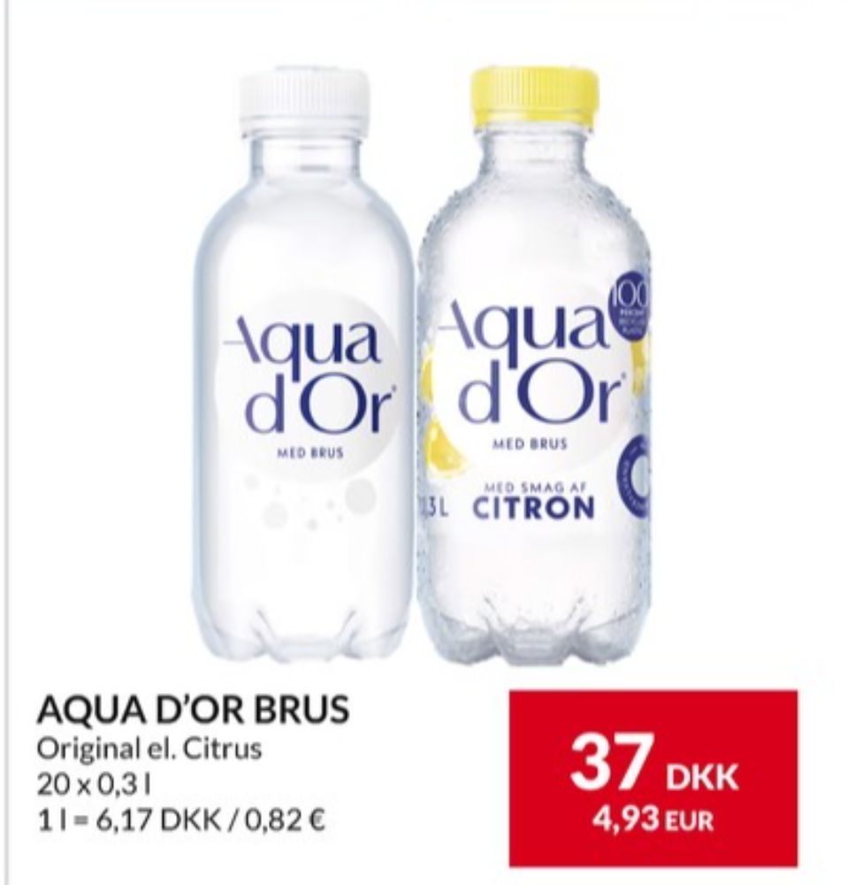 Aqua d'Or, Mineralvand med brus 20 pk.