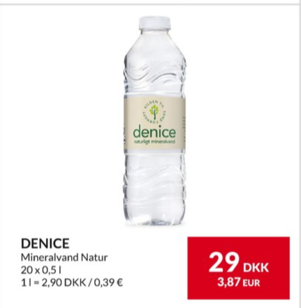 Denice, Kildevand 20 pk.