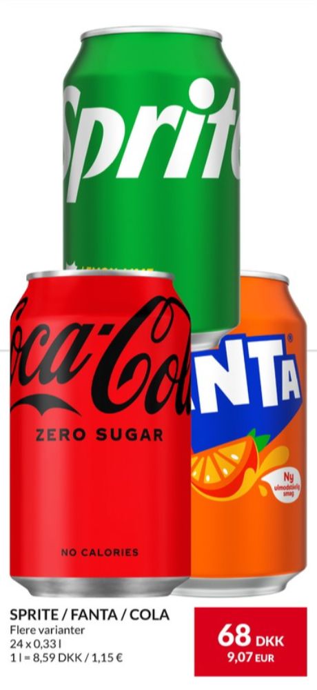 Fanta Orange, Appelsinsodavand 24 pk.