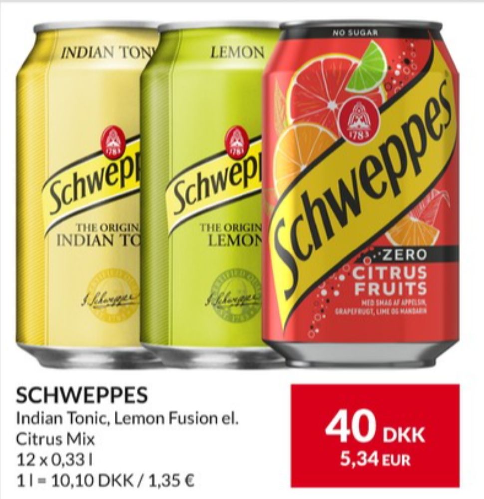 Schweppes Lemon, Lemonsodavand