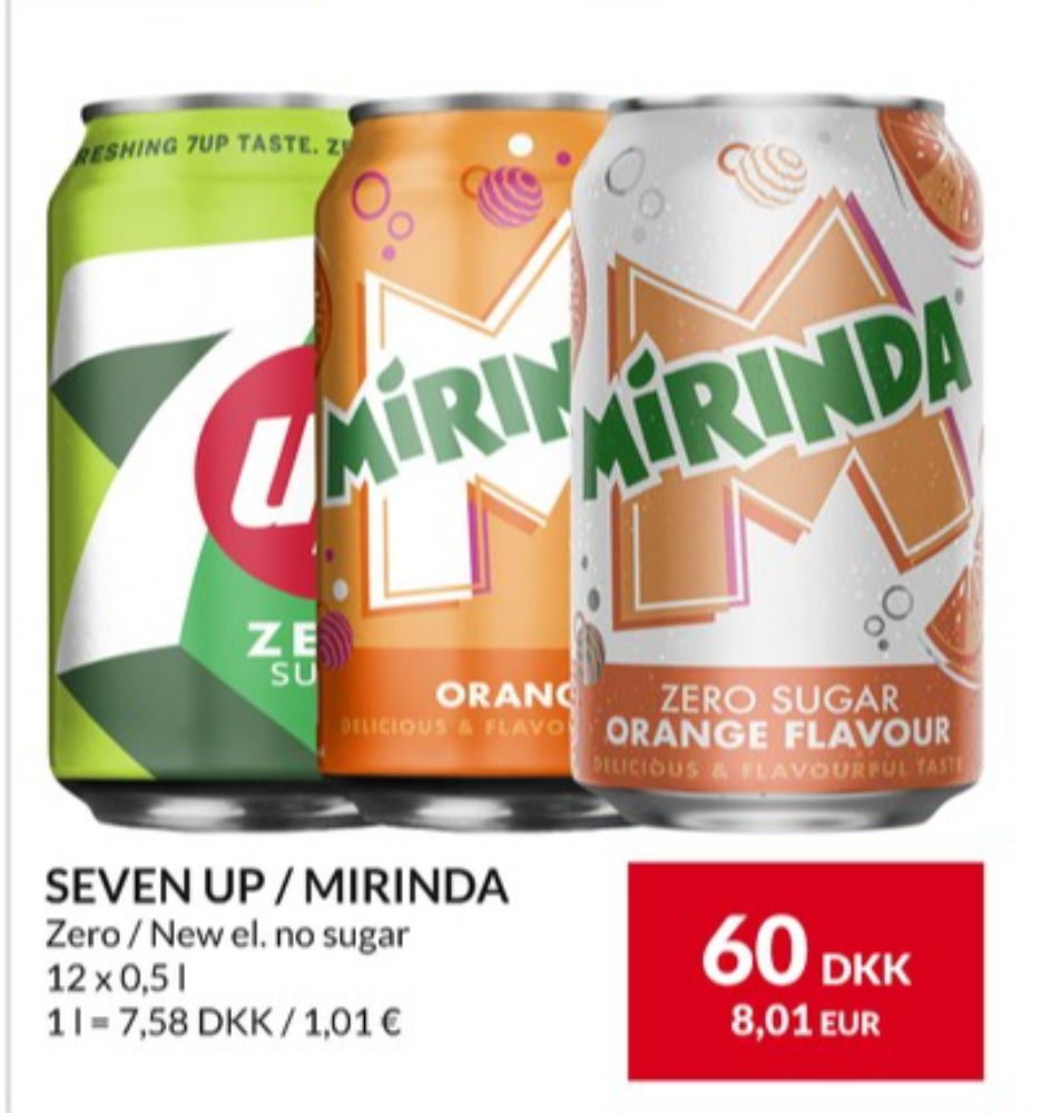 7-up Zero, Sportsvand 24 pk. 