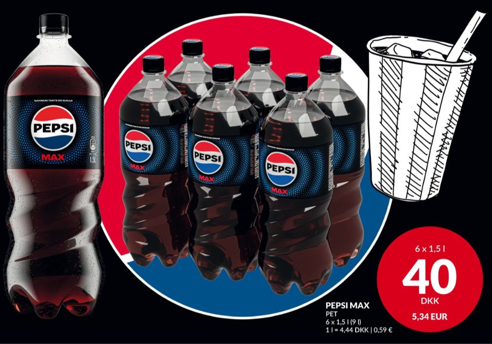 Pepsi Max, Cola 6 pk.
