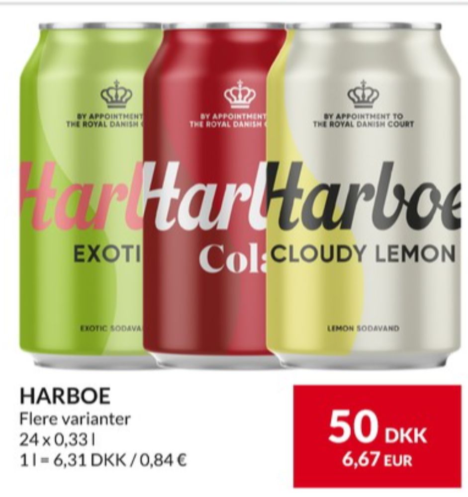 Harboe Cloudy Lemon, Lemonsodavand 24 pk.