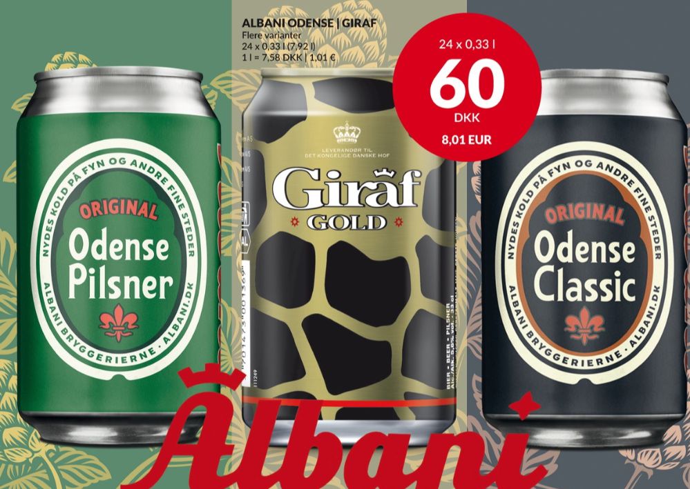 Giraf Gold, Øl