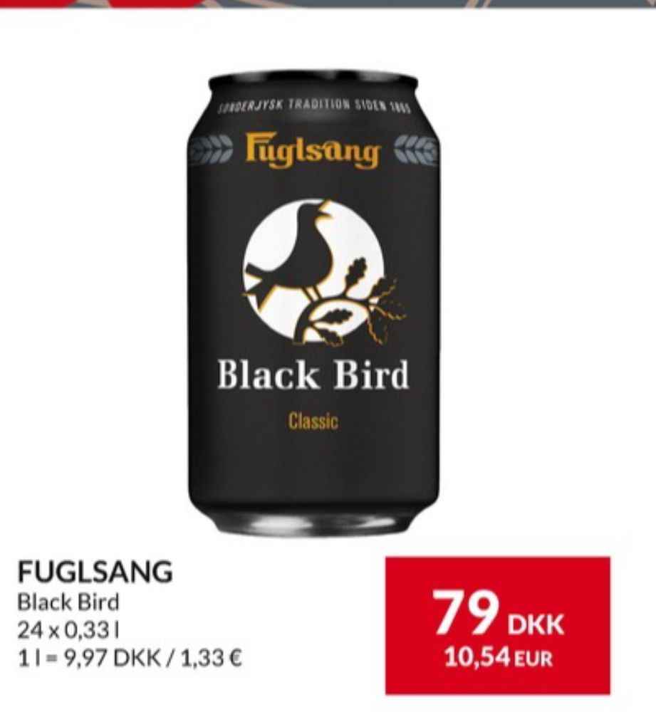 Fuglsang Black Bird, Specialøl 24 pk.