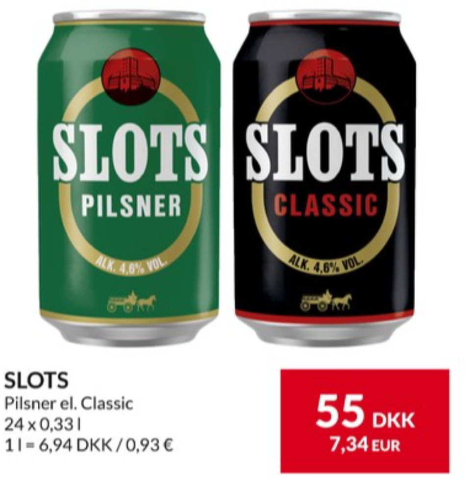 Slots Classic, Øl 24 pk.