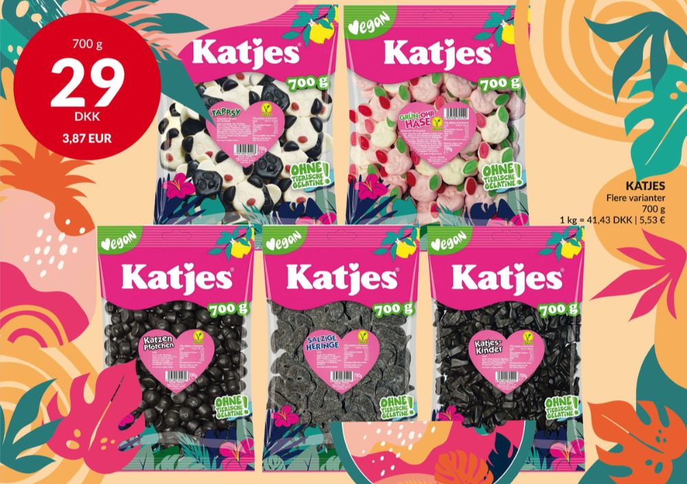 Katjes Katzen-Pfötchen, Slikposer