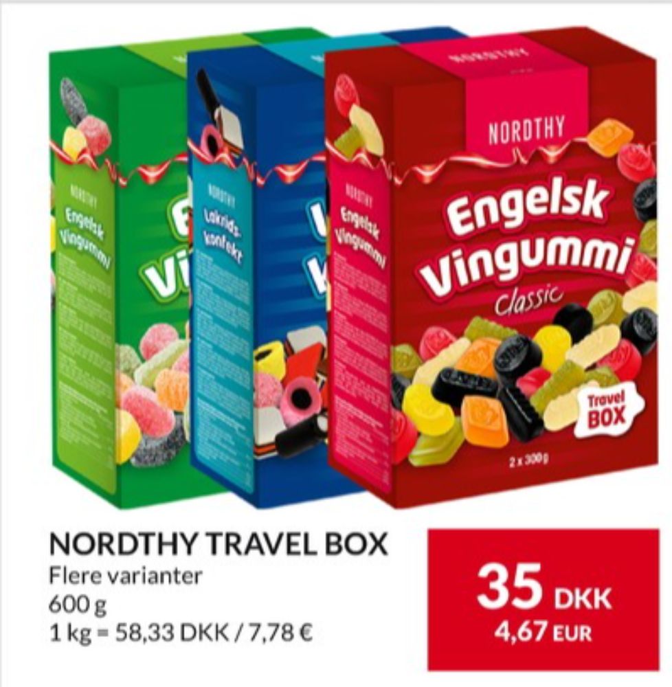 Nordthy Travel Box, Lakridskonfekt Familiemix