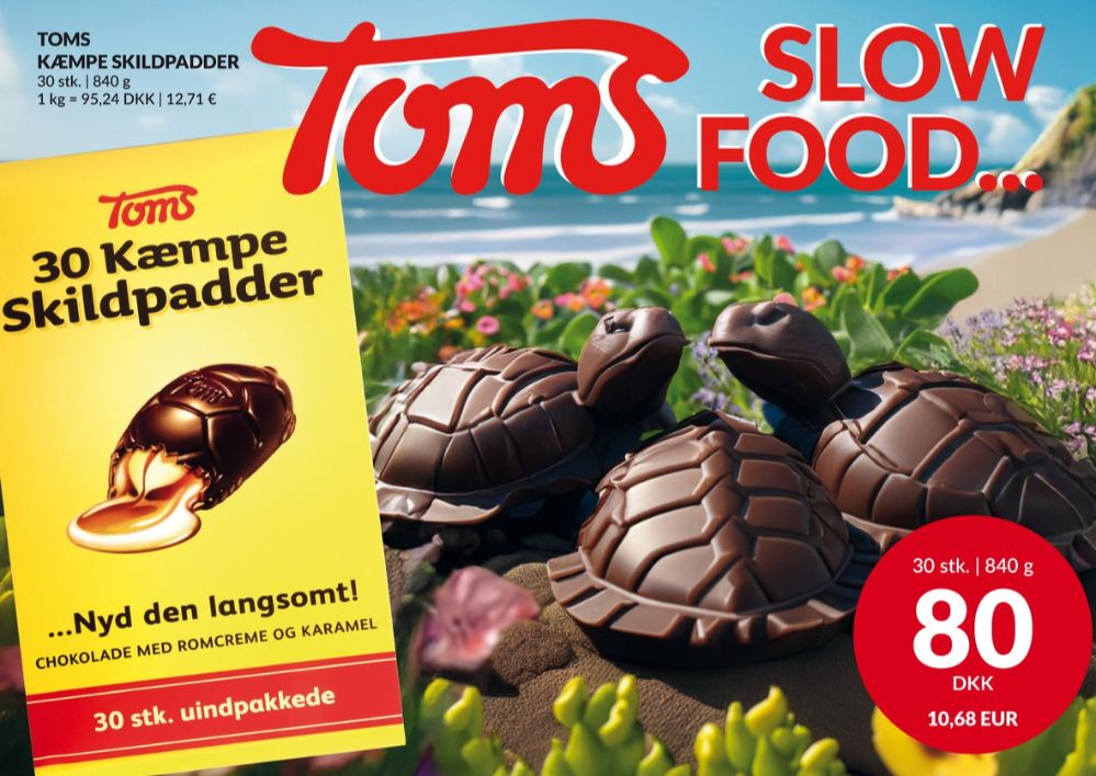 Toms Kæmpe Skildpadder, Chokoladeskildpadder
