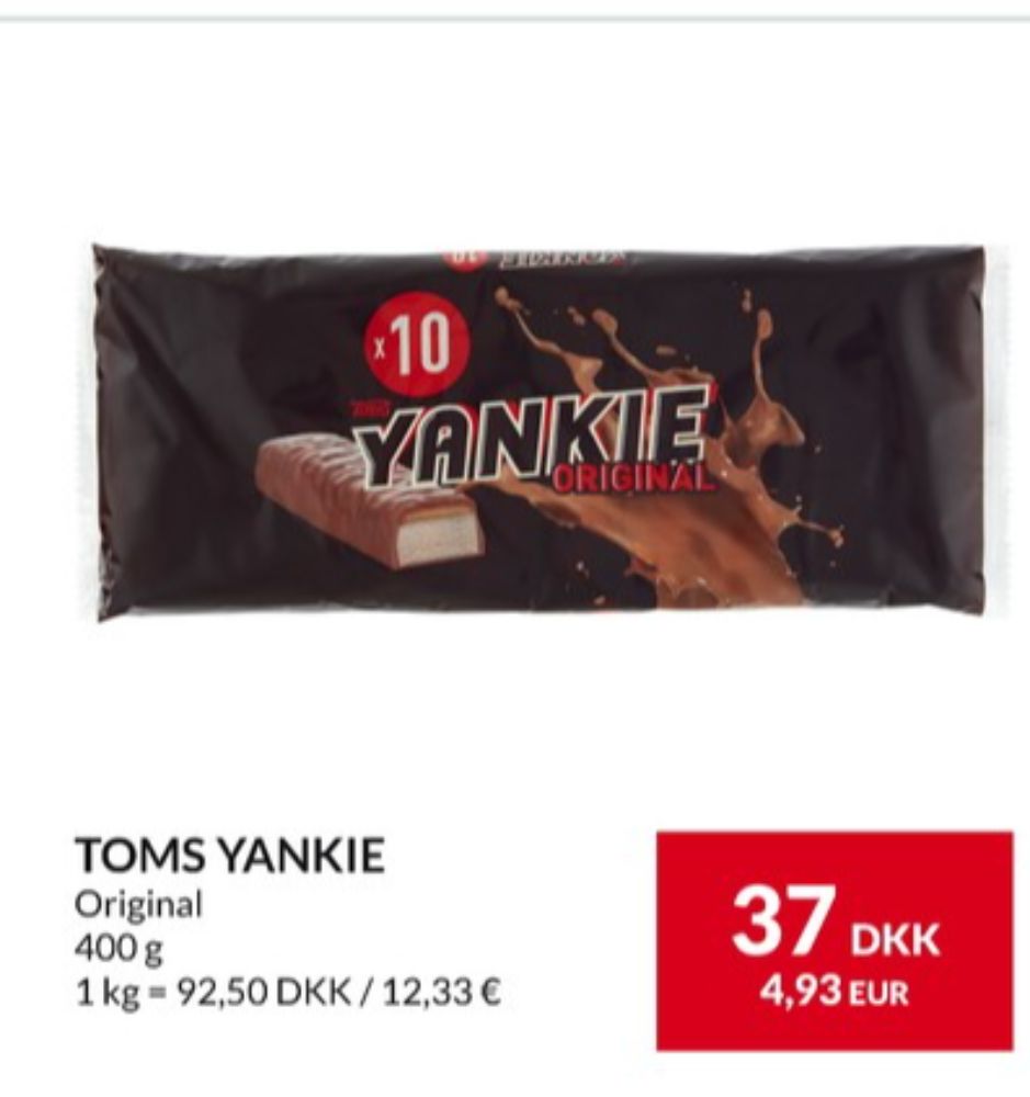 Yankie, Chokoladebar