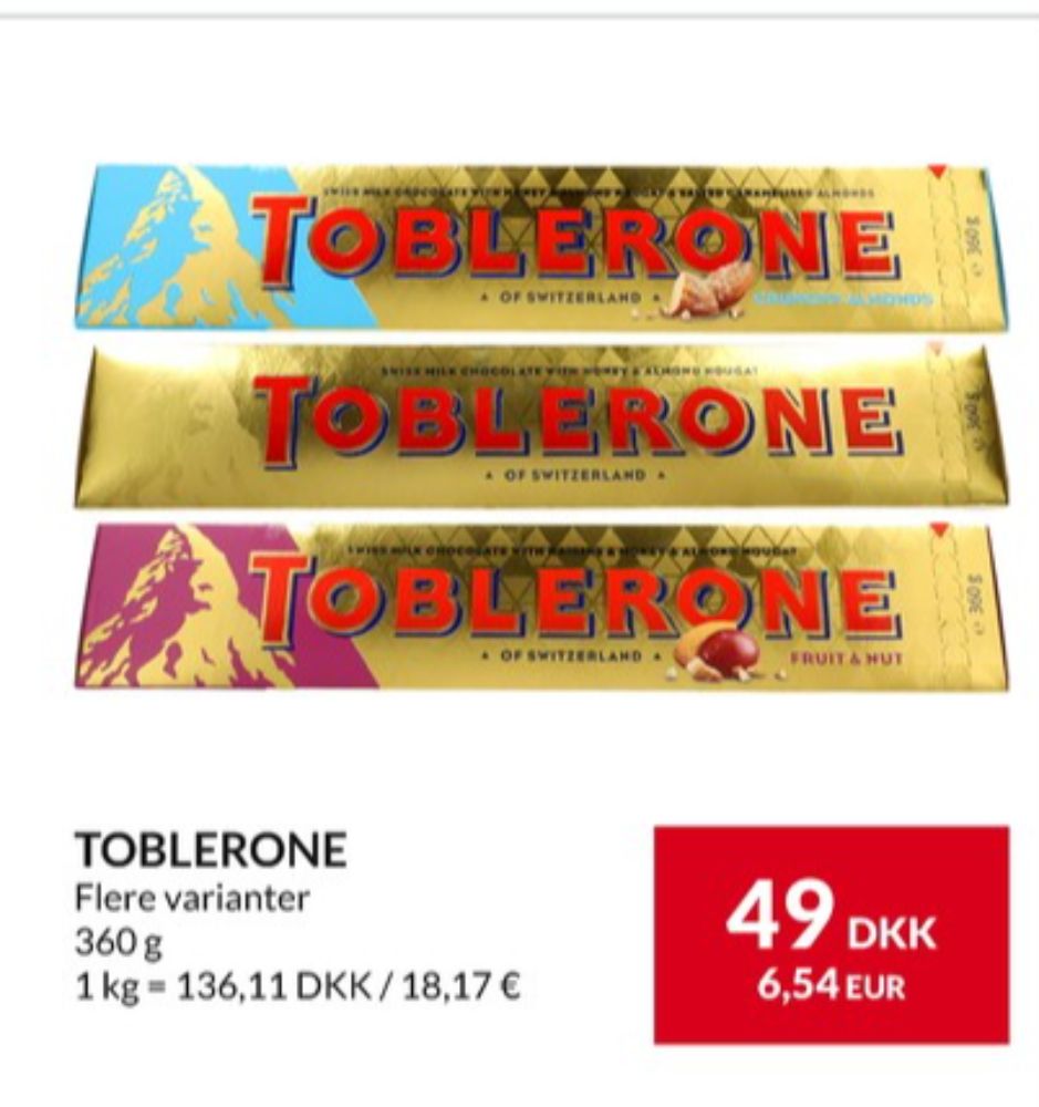 Toblerone, Chokolade Crunchy Almonds