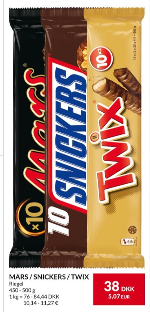 Mars, Chokoladebar