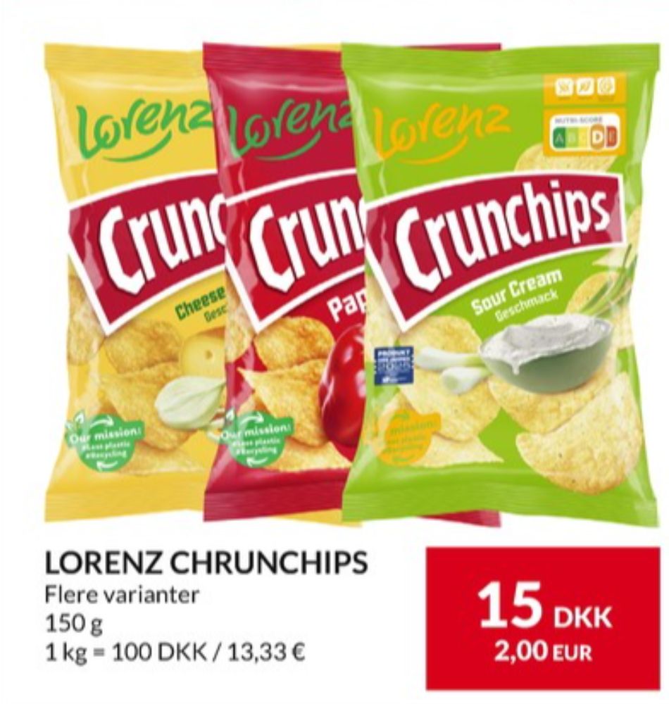 Lays, Crunchips Sour Cream