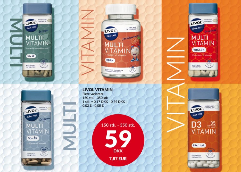 Livol Multi, Vitaminer
