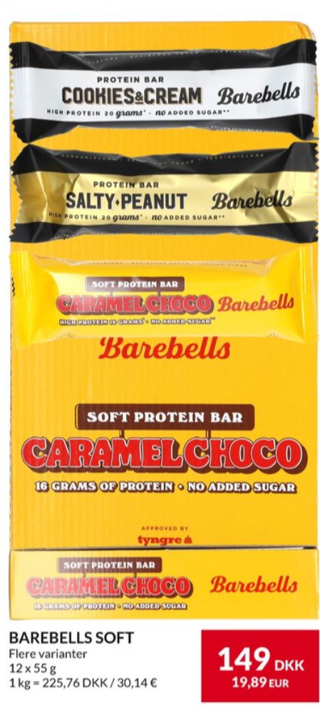 Barebells, Energibar