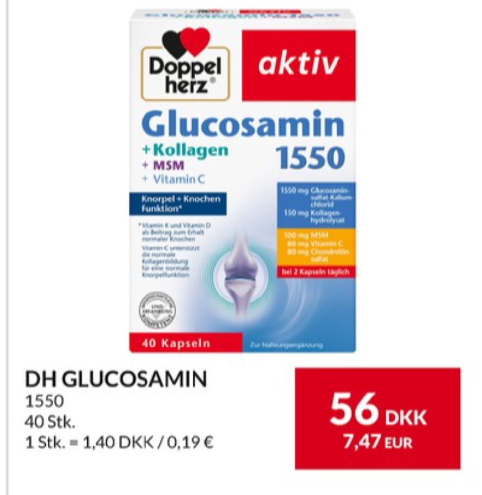 Doppelherz, Glucosamin