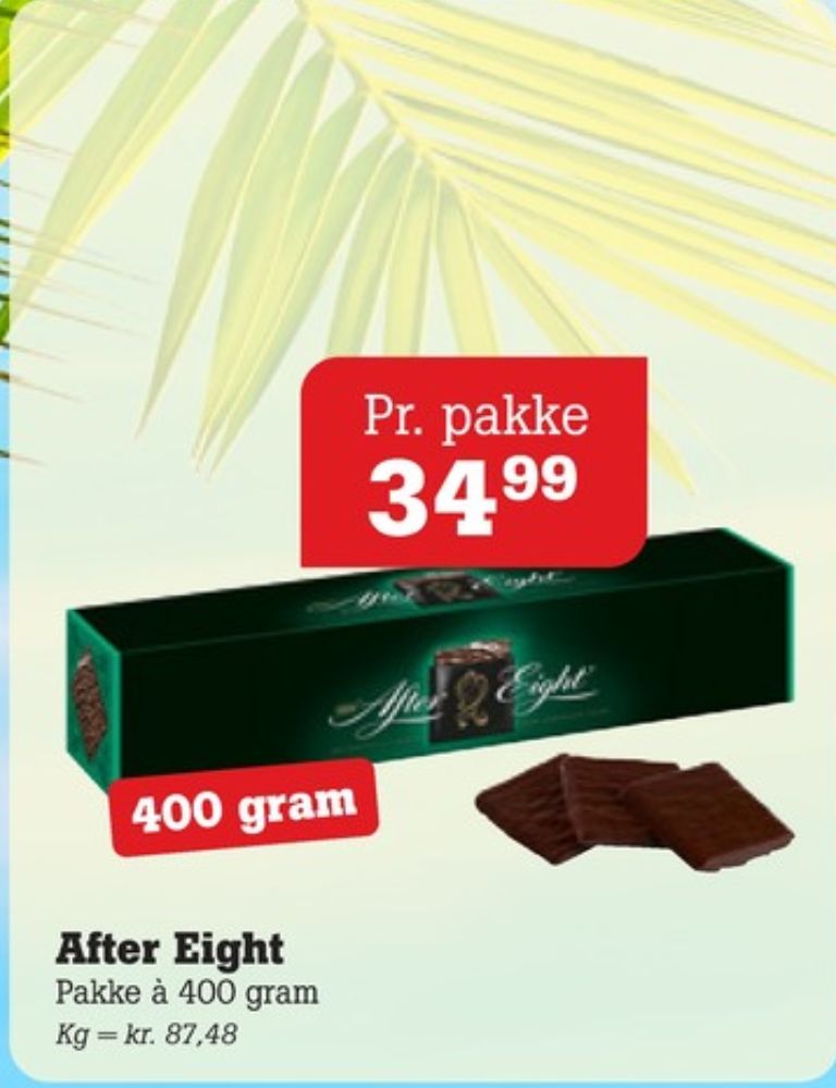 After Eight, Mintchokolade