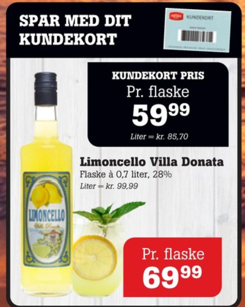 Villa Donata Limoncello, Likør
