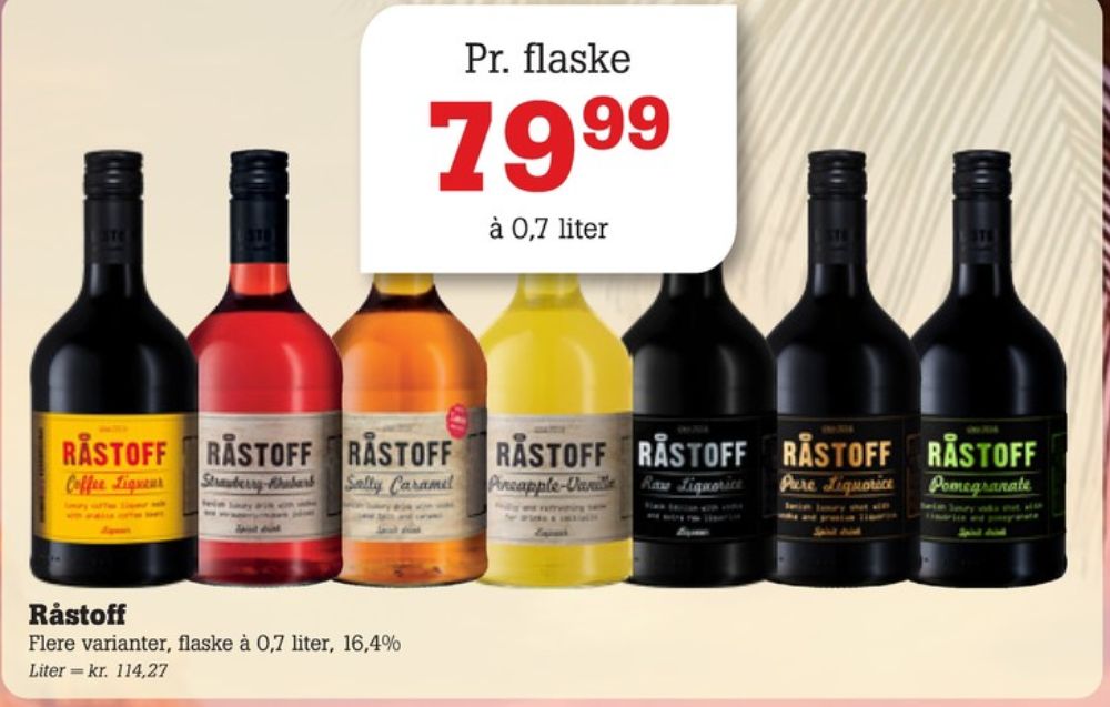 Råstoff Pineapple-Vanilla, Shots