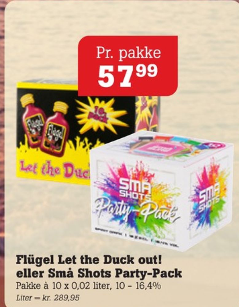 Flügel Let the Duck out!, Shots