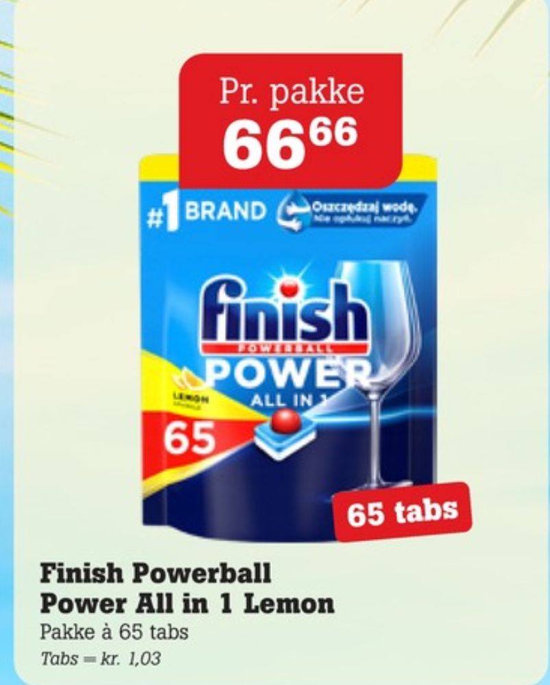 Finish, Maskinopvask-tabs