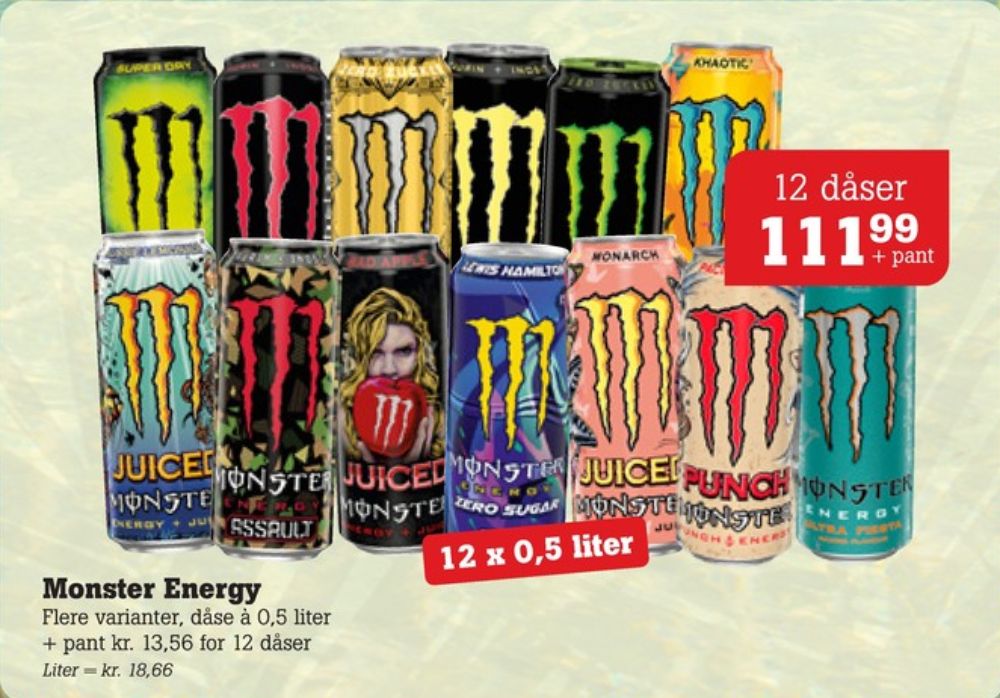 Monster Energy, Energidrik