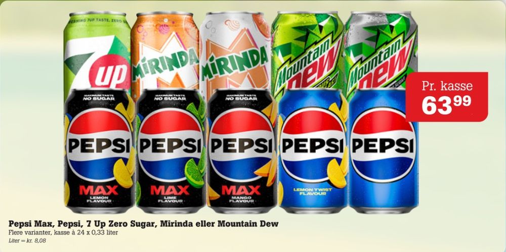 Pepsi Max Mango, Cola 24 pk.