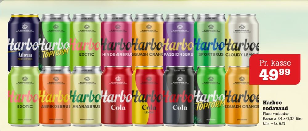 Harboe, Cola Lemon 24 pk. 
