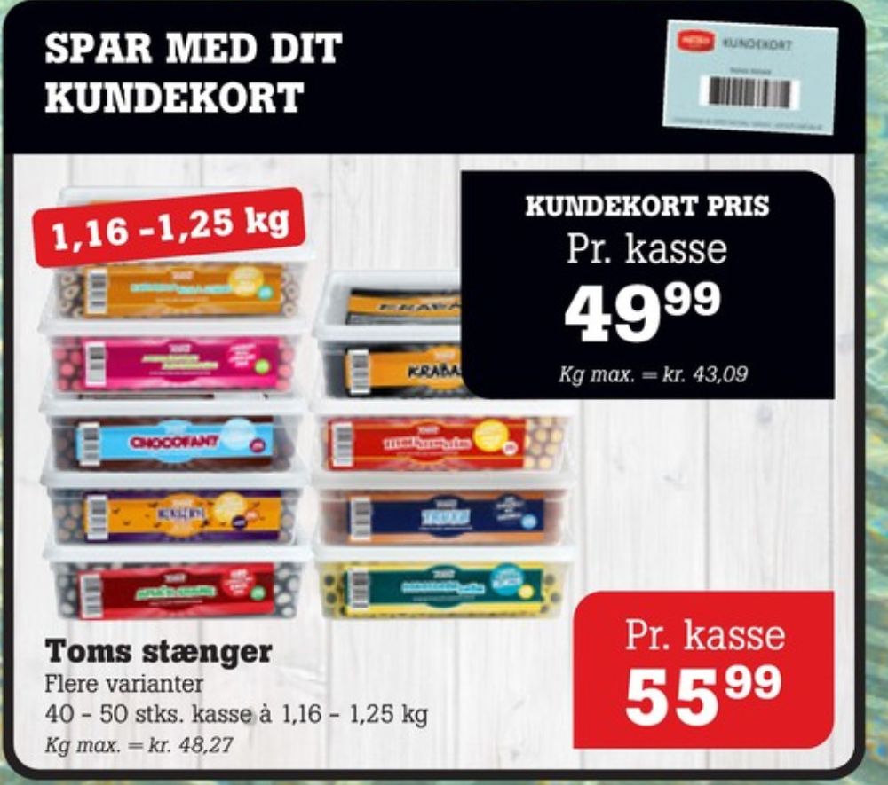 Toms Kokosdrøm, Slikstænger